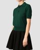 AMI Paris Women's Ami De Coeur Wool Polo Top - 6