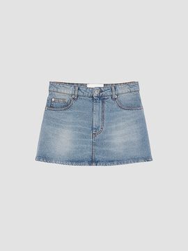 AMI Paris Women's Denim Mini Skirt