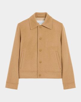 Ami Paris Wool-Cashmere Boxy Jacket