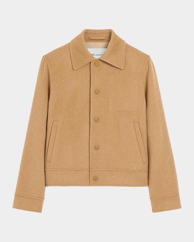 Ami Paris Wool-Cashmere Boxy Jacket
