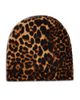 Amicale Amicale Cashmere Animal Print Beanie - 1