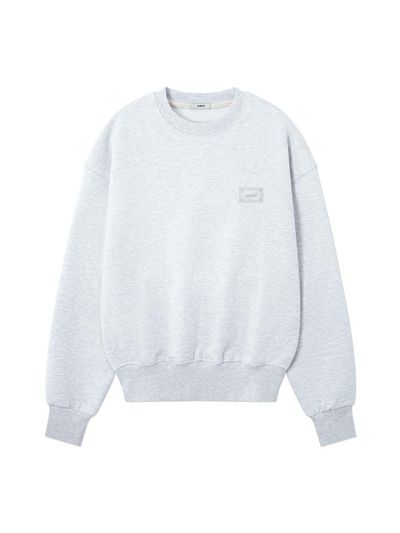 AMIDI Lace Label Standard Fit Cotton Sweatshirt [Gray/Beige]