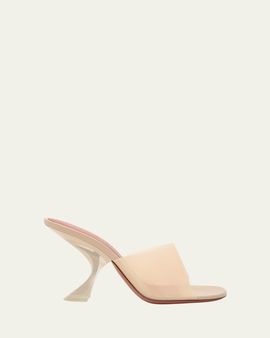 Amina Muaddi 90mm Taylor Transparent Slippers