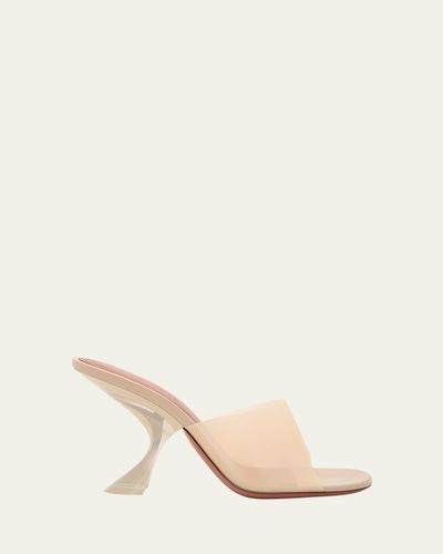 Amina Muaddi 90mm Taylor Transparent Slippers