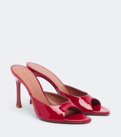 Amina Muaddi Amina Muaddi Alexa patent leather mules