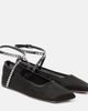 Amina Muaddi Amina Muaddi Ane crystal-embellished mesh flats - 1