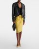 Amina Muaddi Amina Muaddi Anok leather-trimmed lace slingback pumps - 4