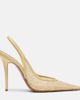 Amina Muaddi Amina Muaddi Anok leather-trimmed lace slingback pumps - 5