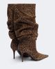 Amina Muaddi Amina Muaddi Anok leopard-print suede knee-high boots - 3