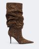 Amina Muaddi Amina Muaddi Anok leopard-print suede knee-high boots - 5