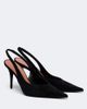 Amina Muaddi Amina Muaddi Anok suede slingback pumps - 1