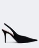 Amina Muaddi Amina Muaddi Anok suede slingback pumps - 6