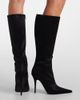 Amina Muaddi Amina Muaddi Barbara satin knee-high boots - 2