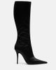 Amina Muaddi Amina Muaddi Barbara satin knee-high boots - 5