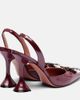 Amina Muaddi Amina Muaddi Begum 95 patent leather slingback pumps - 2
