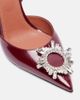 Amina Muaddi Amina Muaddi Begum 95 patent leather slingback pumps - 5