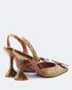 Amina Muaddi Amina Muaddi Begum embellished velvet slingback pumps - 4