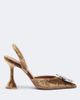 Amina Muaddi Amina Muaddi Begum embellished velvet slingback pumps - 5