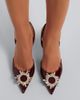 Amina Muaddi Amina Muaddi Begum patent leather slingback pumps - 3