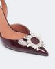 Amina Muaddi Amina Muaddi Begum patent leather slingback pumps - 6