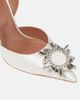 Amina Muaddi Amina Muaddi Begum satin slingback pumps - 6