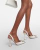 Amina Muaddi Amina Muaddi Begum satin slingback pumps - 7