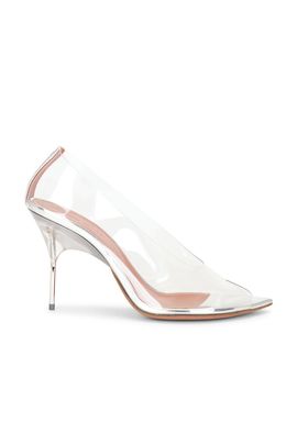 AMINA MUADDI AMINA MUADDI Bianca 95 Glass Peep Toe Pump