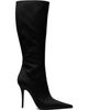 Amina Muaddi Amina Muaddi Black Barbara 105 Tall Boots - 1