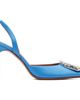 Amina Muaddi Amina Muaddi Blue Camelia Sling 90 Heels - 1
