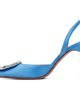 Amina Muaddi Amina Muaddi Blue Camelia Sling 90 Heels - 3