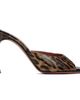 Amina Muaddi Amina Muaddi Brown Alexa 95 Snakeskin Heeled Sandals - 1
