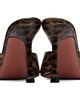 Amina Muaddi Amina Muaddi Brown Alexa 95 Snakeskin Heeled Sandals - 2