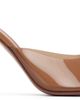 Amina Muaddi Amina Muaddi Brown Alexa Glass Slipper 95 Heeled Sandals - 1