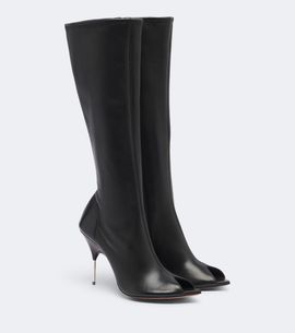 Amina Muaddi Amina Muaddi Bruna leather knee-high boots