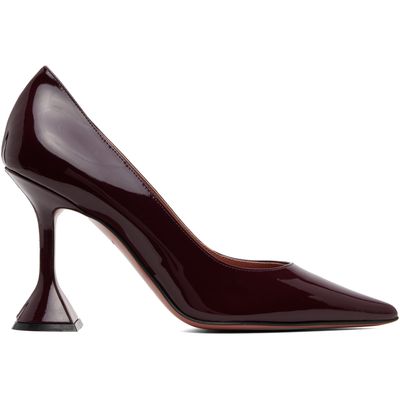 Amina Muaddi Amina Muaddi Burgundy Ami Pump 95 Heels