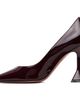 Amina Muaddi Amina Muaddi Burgundy Ami Pump 95 Heels - 3