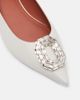 Amina Muaddi Amina Muaddi Camelia embellished leather ballet flats - 6