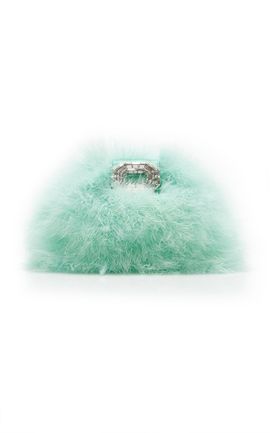 Amina Muaddi Amina Muaddi Camelia Feather Bag
