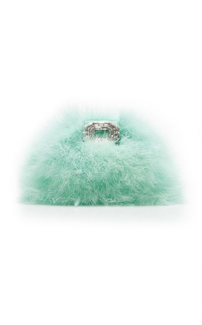 Amina Muaddi Amina Muaddi Camelia Feather Bag