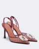 Amina Muaddi Amina Muaddi Camelia point d'Esprit slingback pumps - 1