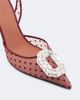 Amina Muaddi Amina Muaddi Camelia point d'Esprit slingback pumps - 6