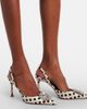 Amina Muaddi Amina Muaddi Camelia polka-dot satin slingback pumps - 2