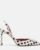 Amina Muaddi Amina Muaddi Camelia polka-dot satin slingback pumps - 5