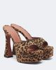 Amina Muaddi Amina Muaddi Dalida calf hair platform mules - 1