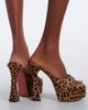 Amina Muaddi Amina Muaddi Dalida calf hair platform mules - 3