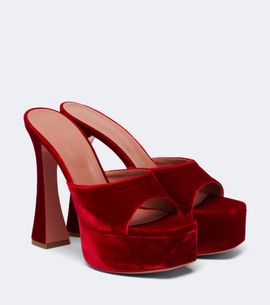 Amina Muaddi Amina Muaddi Dalida velvet mules