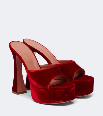 Amina Muaddi Amina Muaddi Dalida velvet mules
