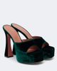 Amina Muaddi Amina Muaddi Dalida velvet platform mules - 1