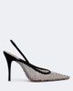 Amina Muaddi Amina Muaddi Felicia embellished mesh slingback pumps - 5