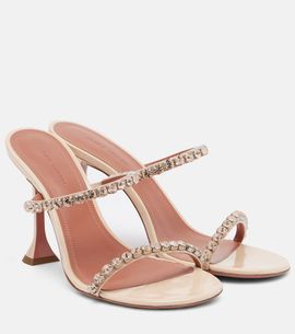 Amina Muaddi Amina Muaddi Gigi crystal-embellished leather sandals